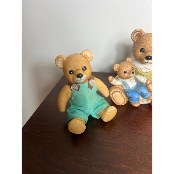 Vintage Homco set of 4 Bear figurines - Picture 3 of 9
